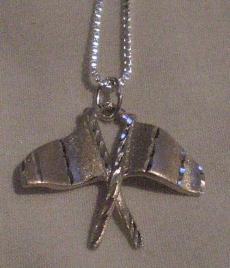 Color Guard Flag Pendant Necklaces